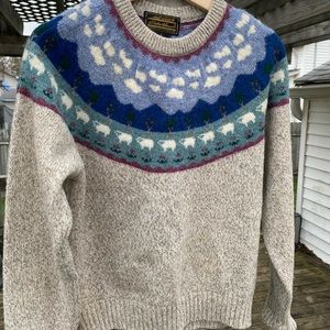 Vintage/Y2K Eddie Bauer Sheep Sweater - CottageCore Fairy Kei